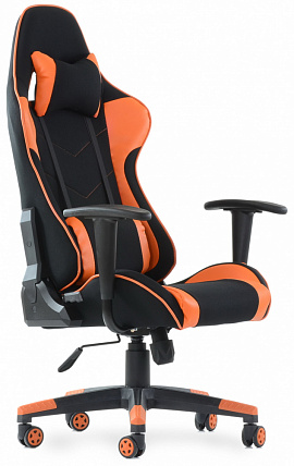 Кресло К-50 черно-оранжевое от магазина Аленсио