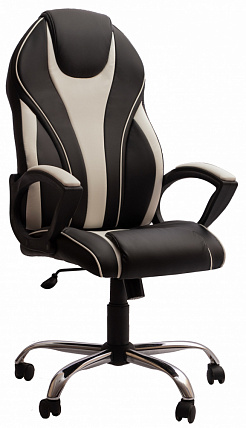 Кресло Фортуна 5(77) бело-черное от магазина Аленсио